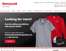 Tablet Screenshot of honeywell.corpmerchandise.com