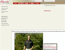 Tablet Screenshot of lincolnfinancial.corpmerchandise.com